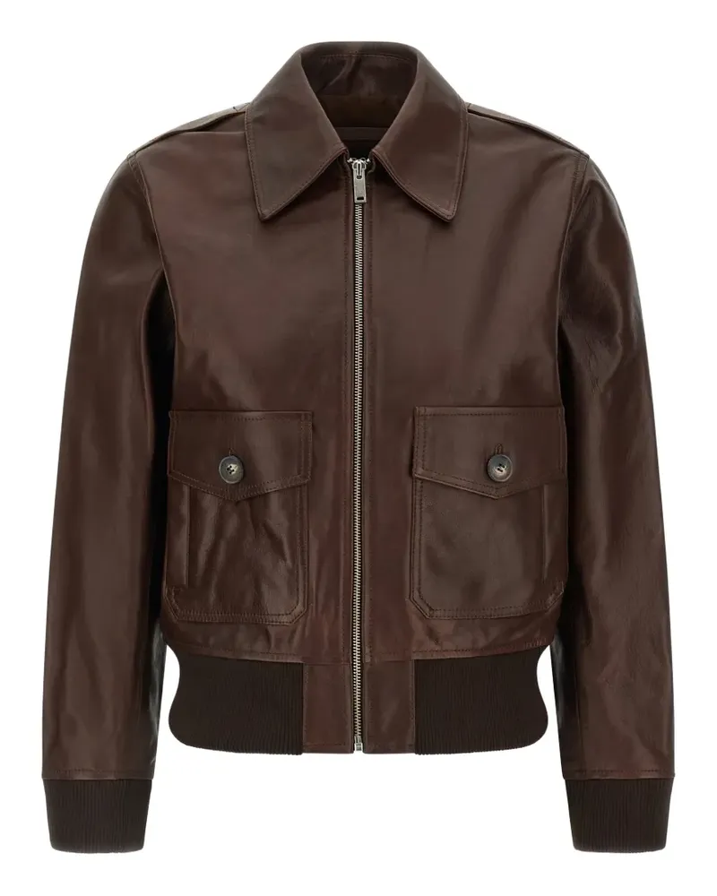 A.P.C. leather jacket - Braun Braun