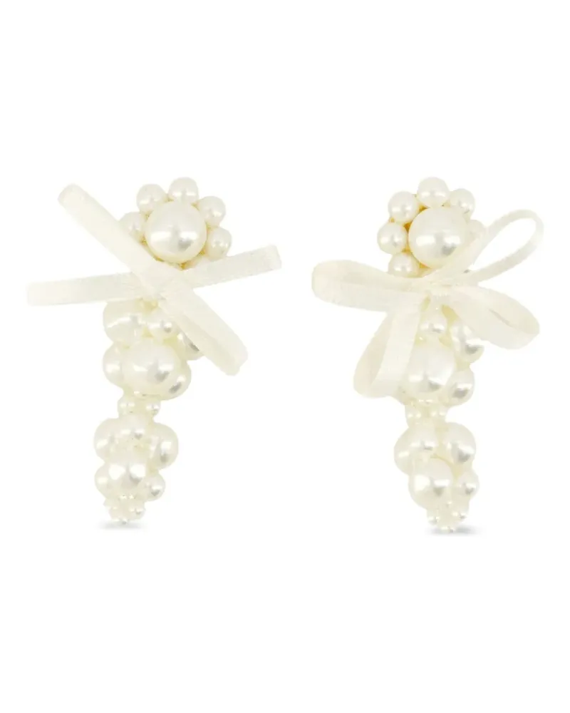 Simone Rocha Petite Ohrringe mit Schleife - Gold Gold