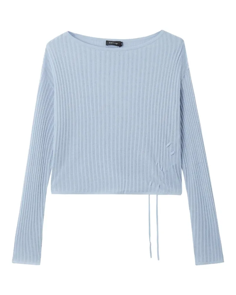 Tout a Coup Gerippter Pullover - Blau Blau