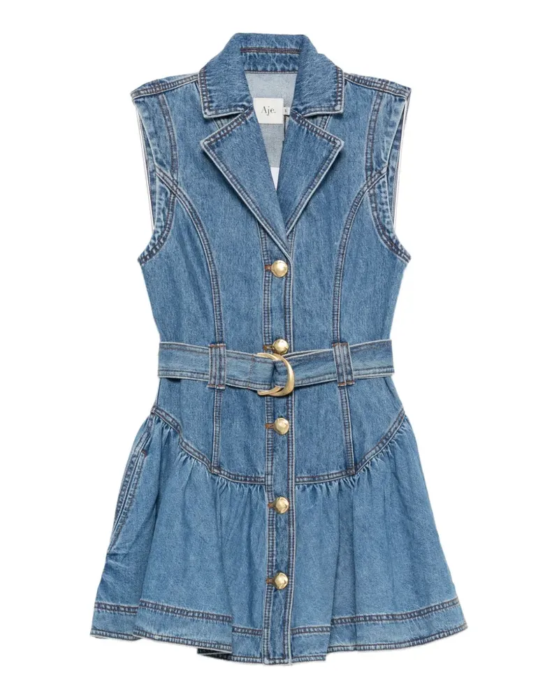 Aje. Liliana denim mini dress - Blau Blau