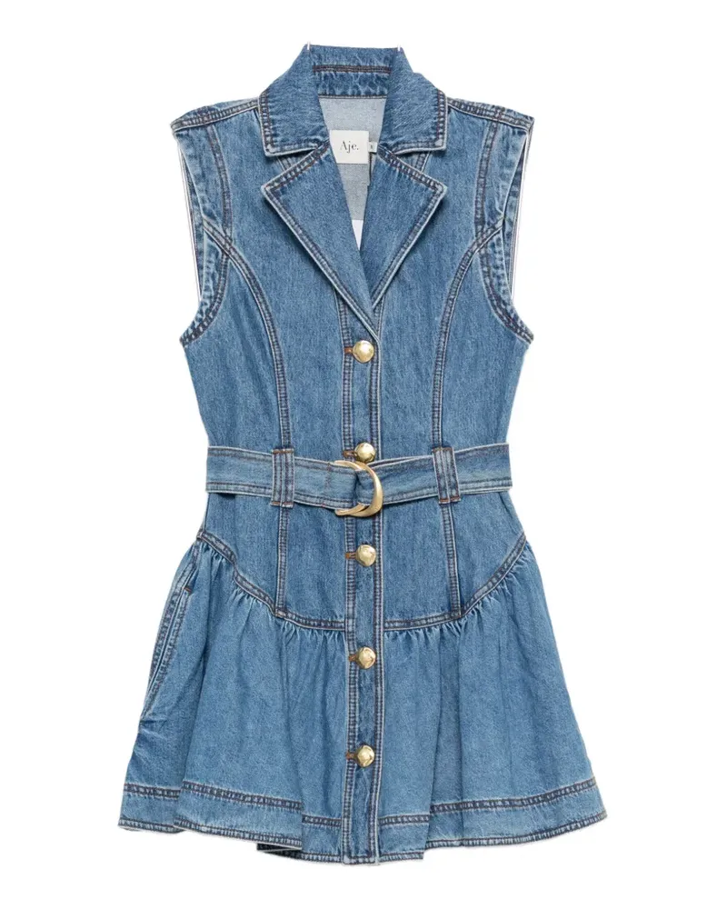 Aje. Liliana denim mini dress - Blau Blau
