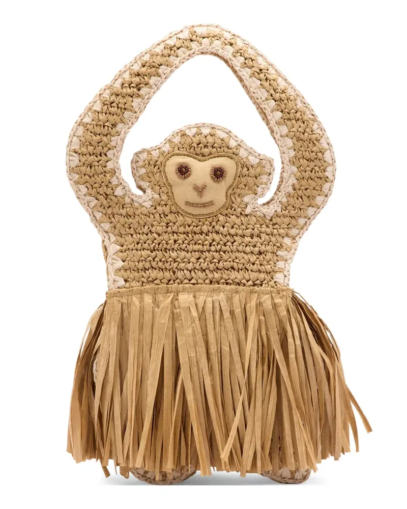 Simon Miller Bailar Affen-Tote Bag mit Fransen - Nude Nude