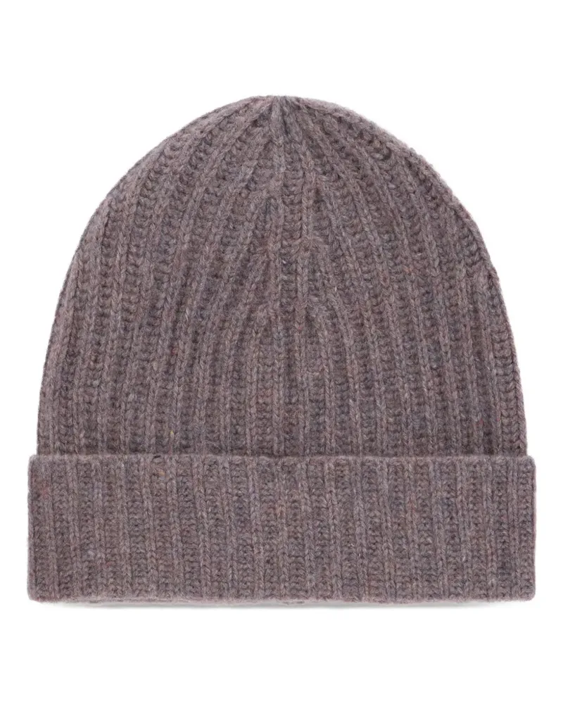 Malo ribbed beanie hat - Grau Grau