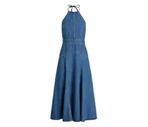 Jeanskleid mit Neckholder - Blau