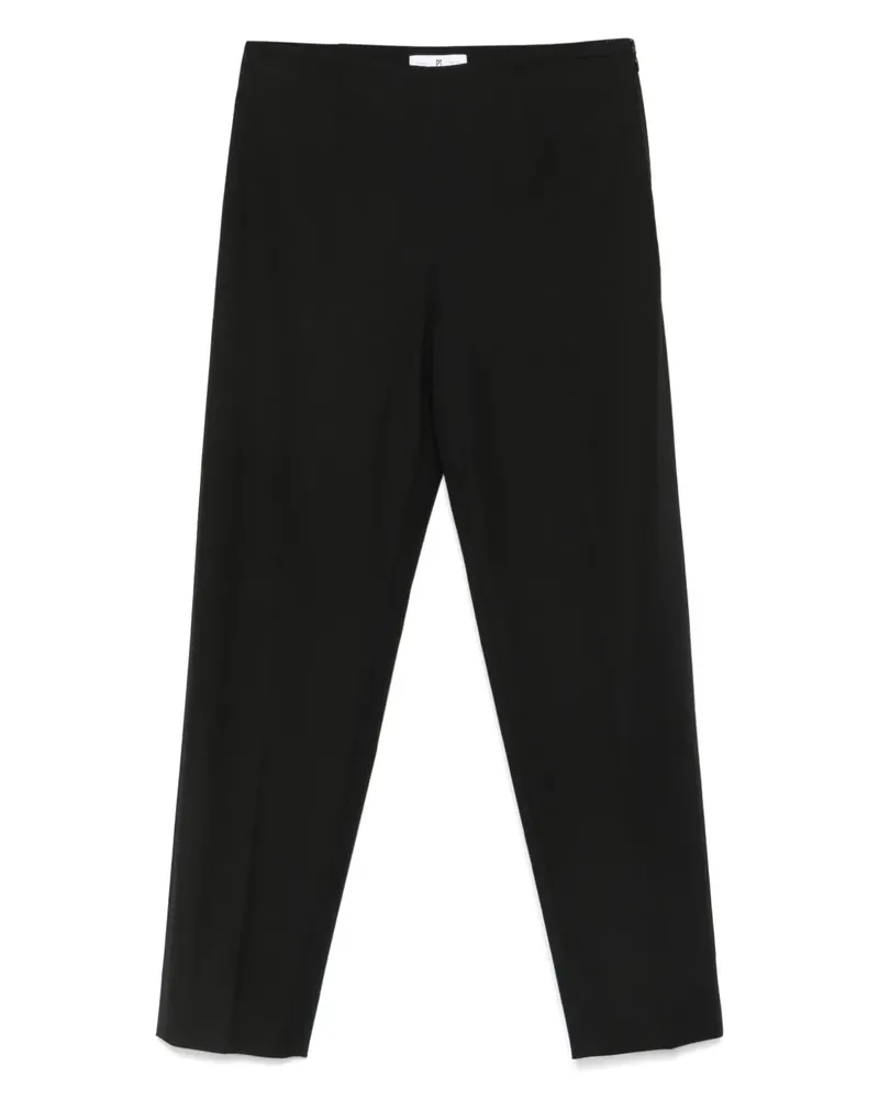 PT TORINO Klassische Cropped-Hose - Schwarz Schwarz