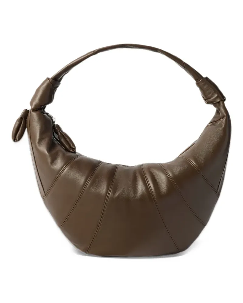 Christophe Lemaire Fortune Croissant Tasche aus Leder - Braun Braun