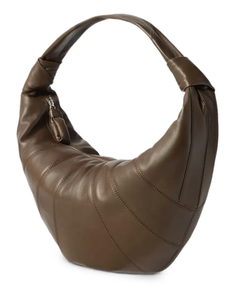 Christophe Lemaire Fortune Croissant bag in leather - Braun Braun