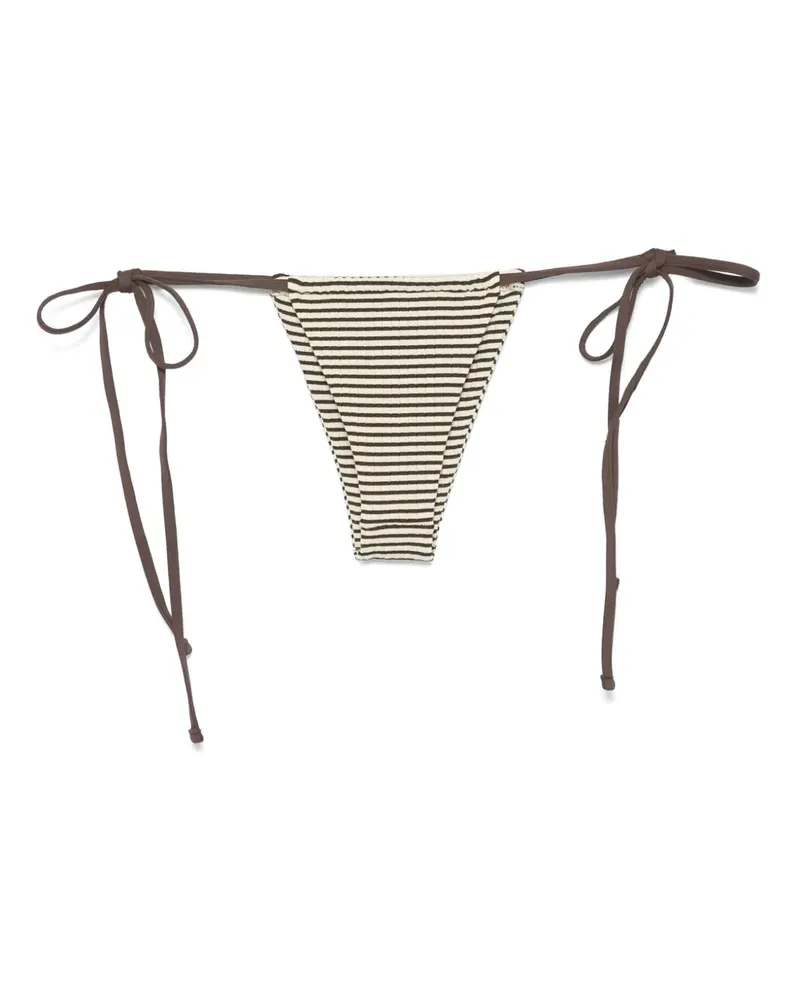 Frankies Bikinis x Bella Hadid Tia String Bikinihöschen - Nude Nude