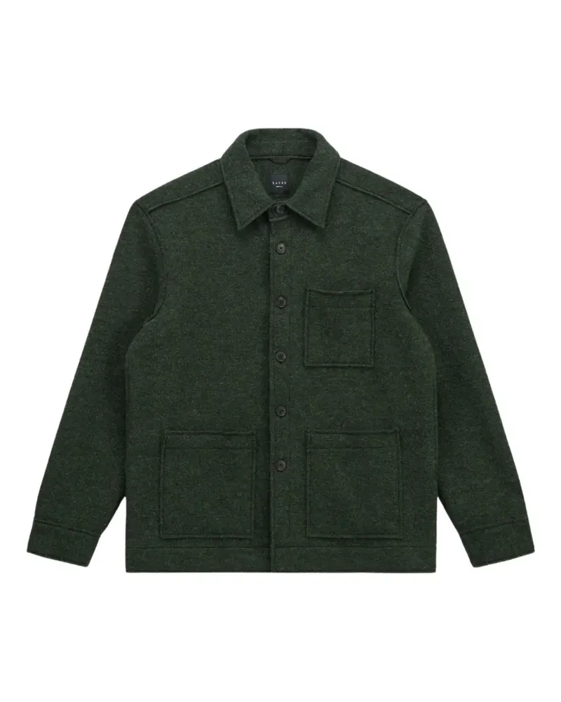 XACUS wool shirt jacket - Grün Grün