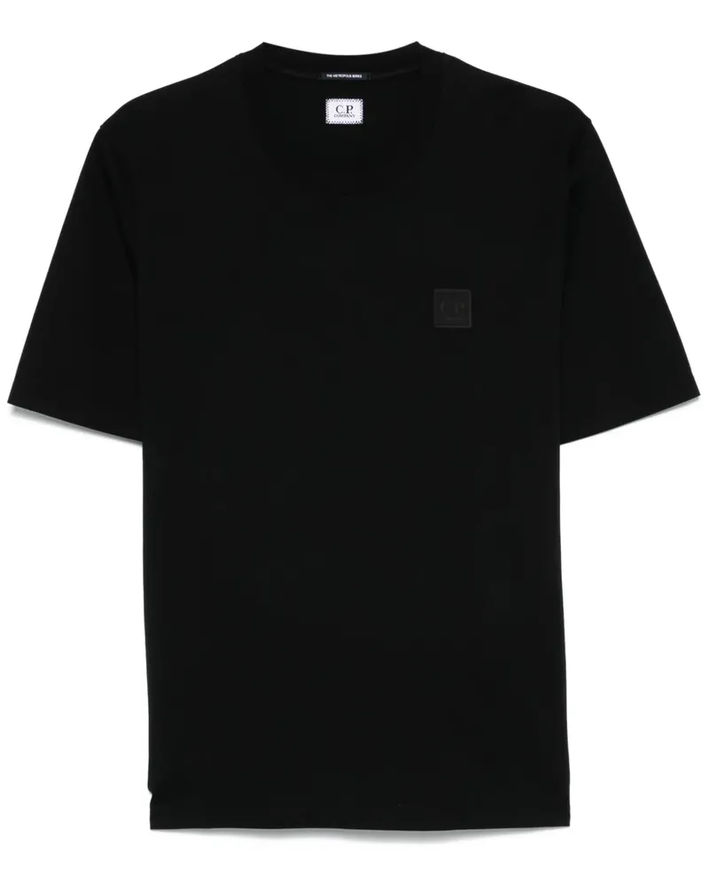 C.P. Company T-Shirt mit Logo-Print - Schwarz Schwarz
