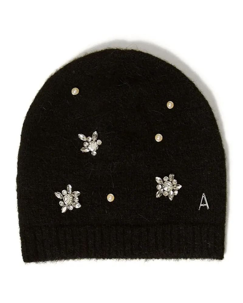 Twin-Set Verzierte Beanie - Schwarz Schwarz