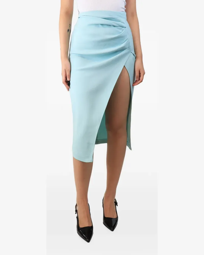 Roland Mouret ruched slit skirt - Blau Blau