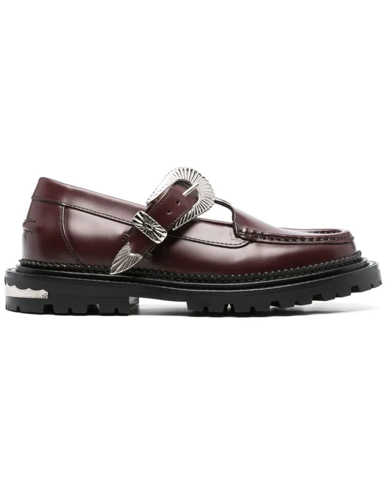 Toga Loafer mit Schnalle 40mm - Rot Rot