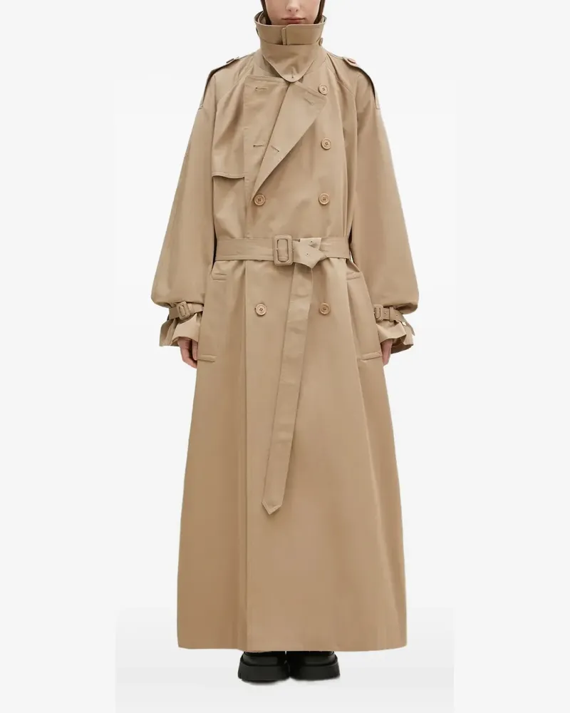 VETEMENTS Trenchcoat mit Gürtel - Nude Nude