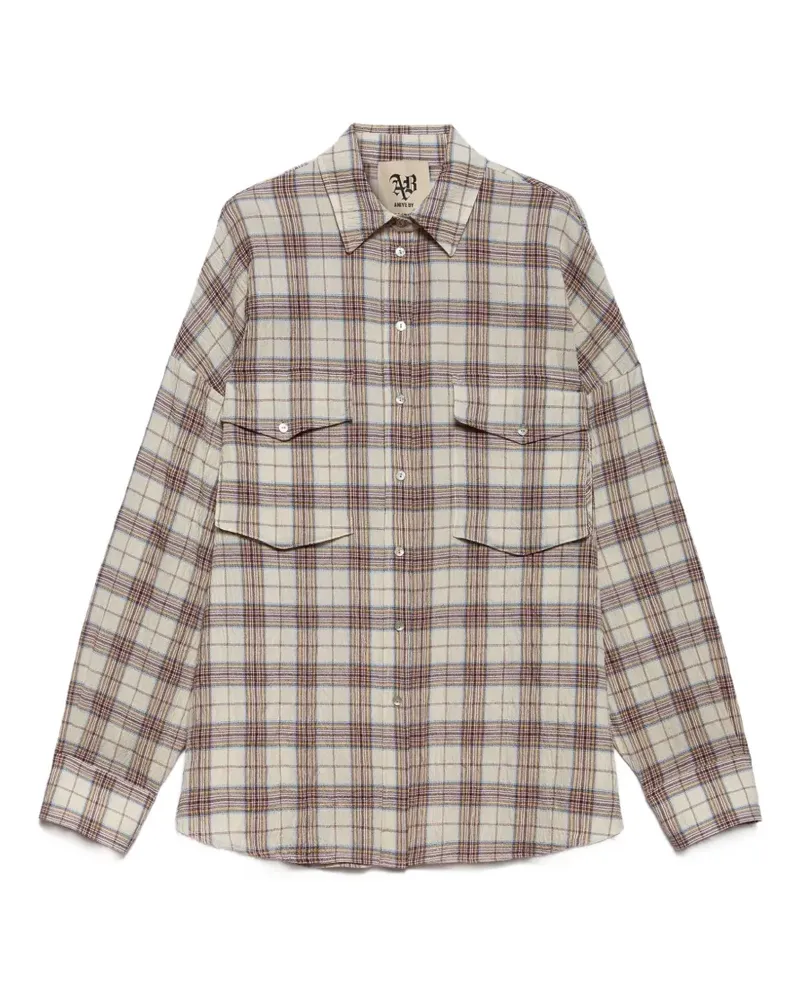 Aniye By Rodeo check pocket shirt - Nude Nude
