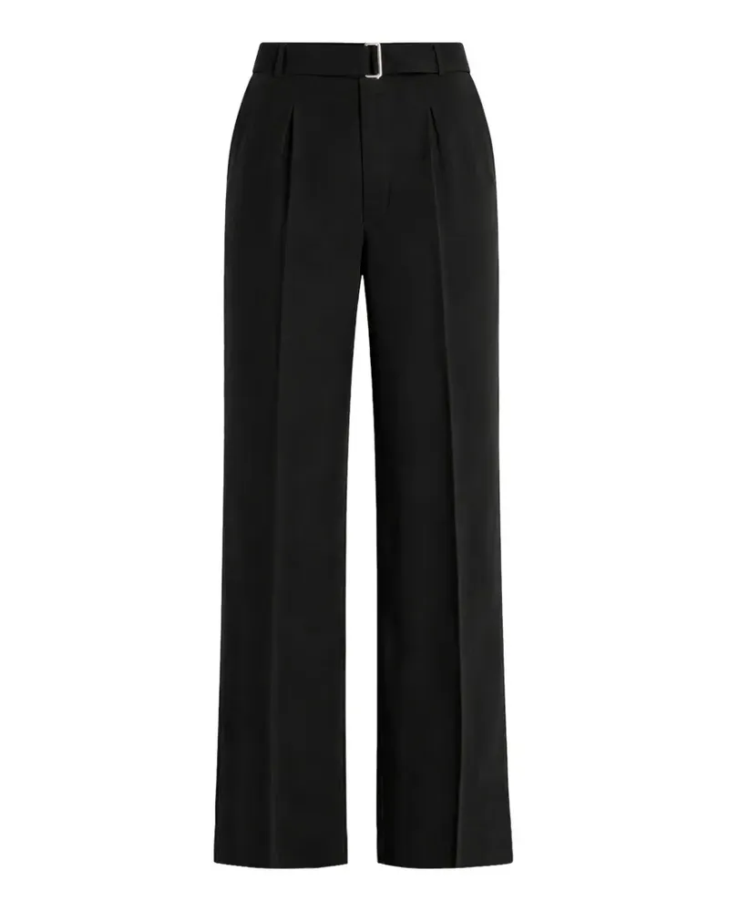 Officine Generale Nash pleated straight-leg trousers - Schwarz Schwarz