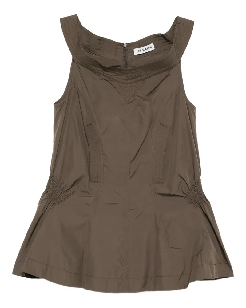 LOW CLASSIC Gerafftes Oberteil - Grün Grün