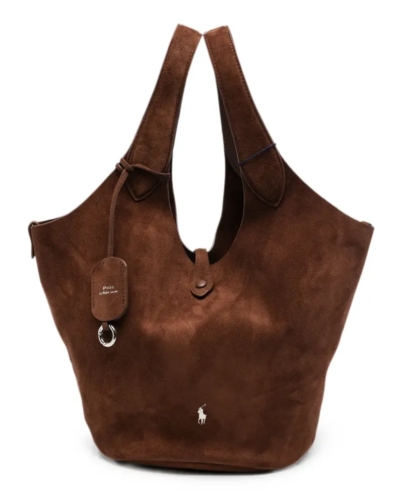 Ralph Lauren Play suede tote bag - Braun Braun