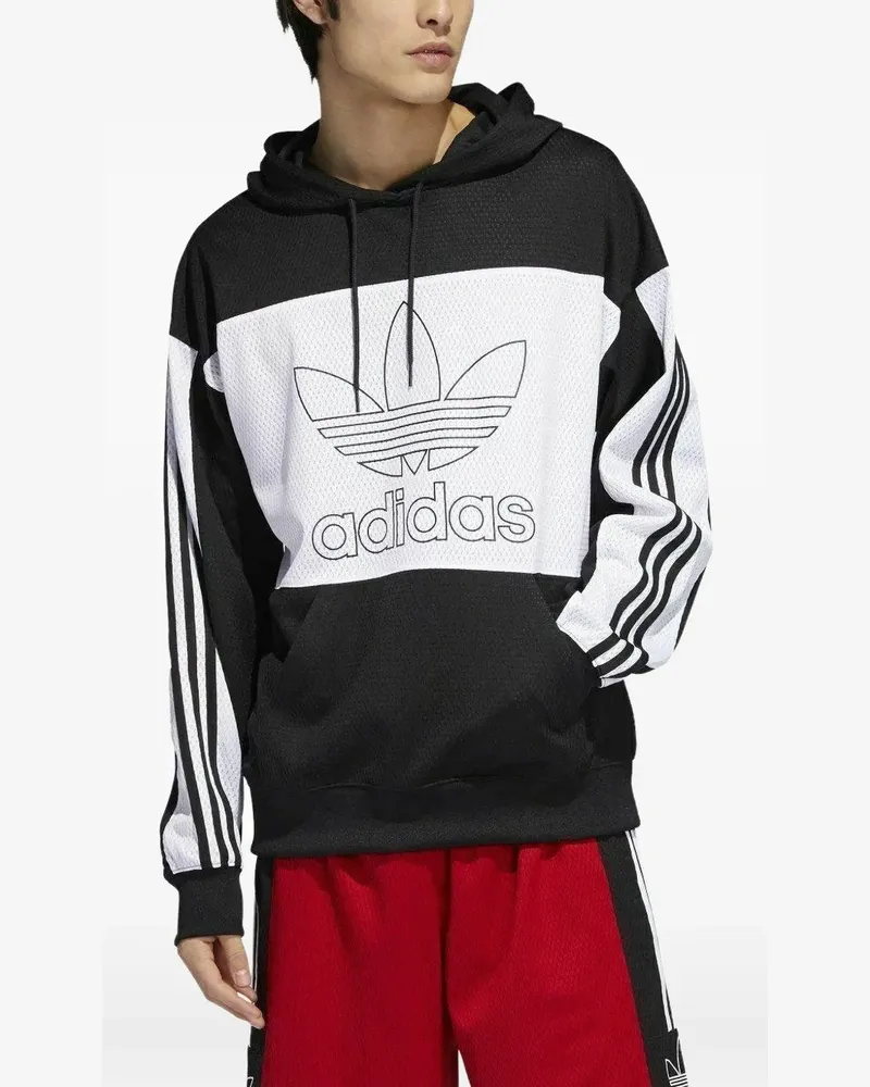 adidas Hoodie mit Logo - Schwarz Schwarz