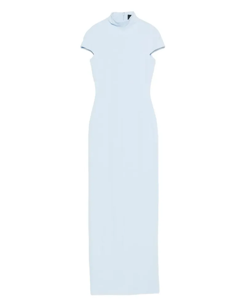 Solace London Lang mock-neck maxi dress - Blau Blau