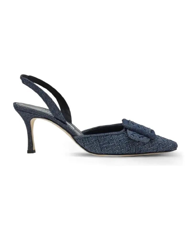 Manolo Blahnik Maysli buckle-detail pumps - Blau Blau