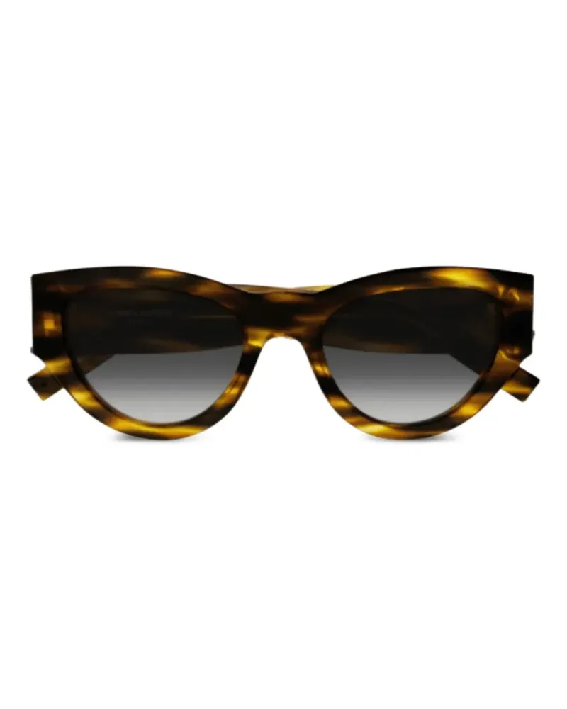 Saint Laurent Sonnenbrille mit Cat-Eye-Gestell - Braun Braun
