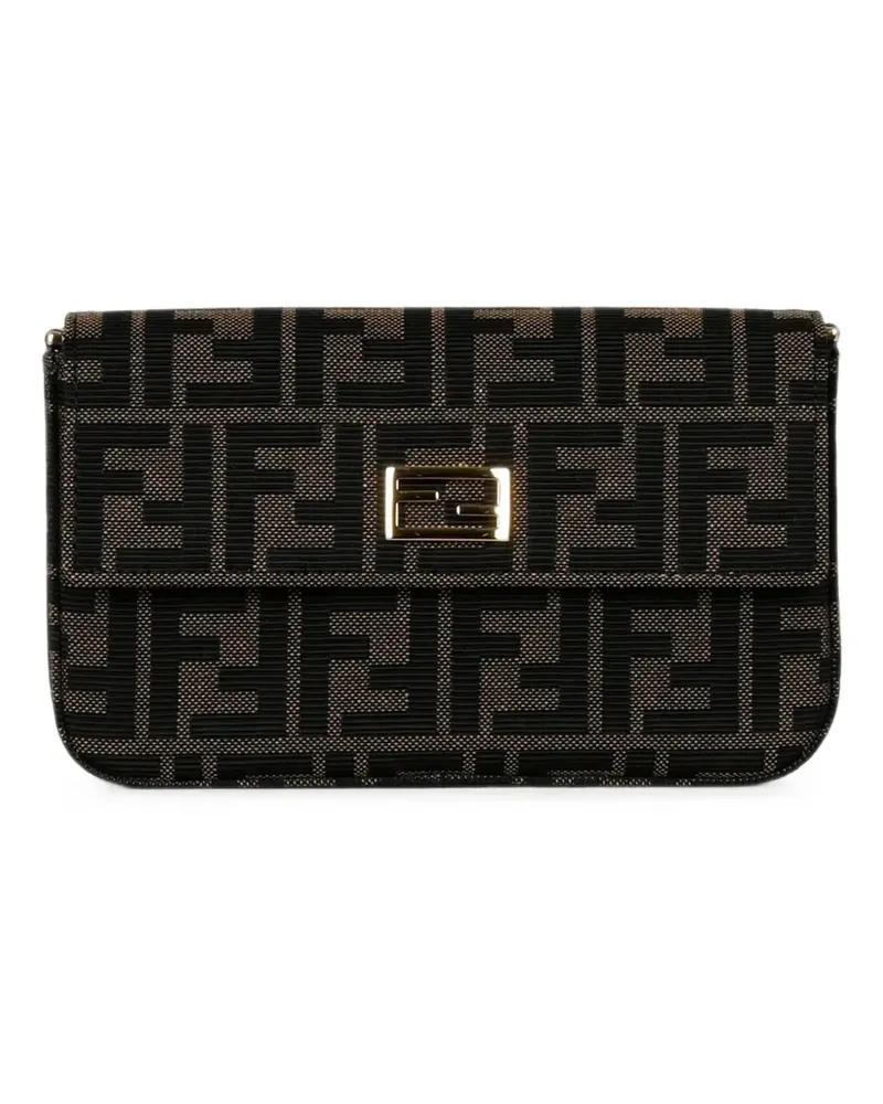 Fendi Zucca Clutch - Schwarz Schwarz