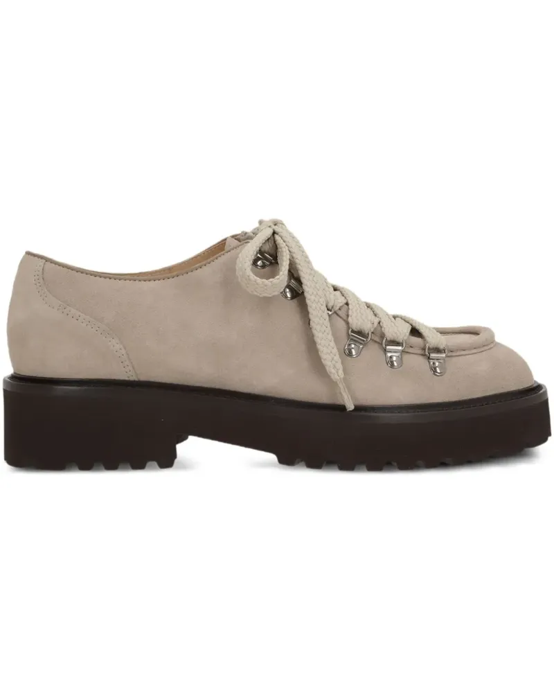 Doucal´s Derby-Schuhe aus Wildleder - Nude Nude