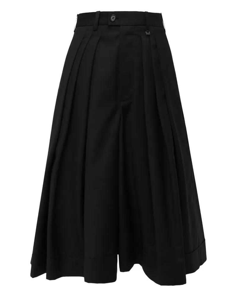 Vivienne Westwood pleated cropped trousers - Schwarz Schwarz