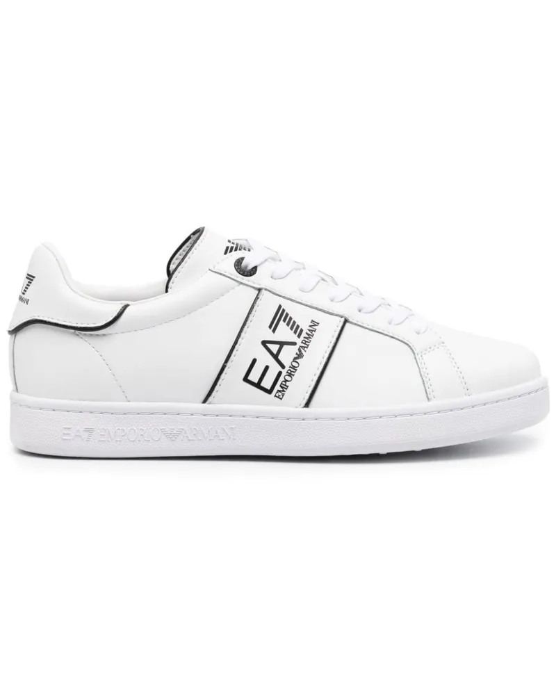 EA7 Sneakers mit Logo-Print - Weiß Weiß