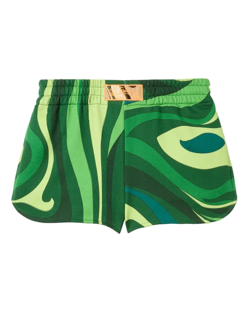 Emilio Pucci Shorts mit Marmo-Print - Grün Grün