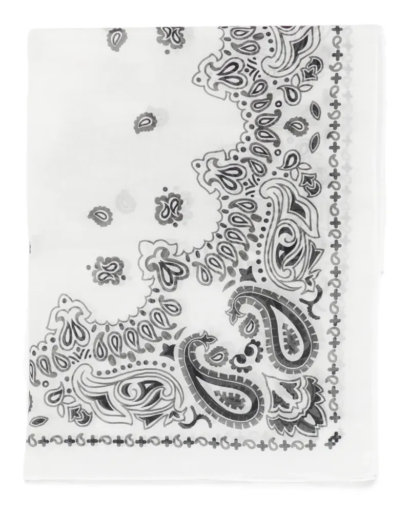 Destin Halstuch mit Paisley-Print - Weiß Weiß