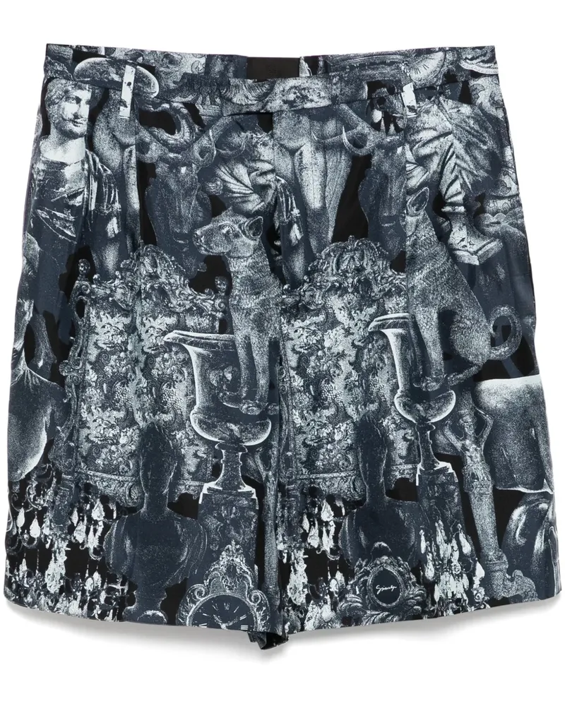 Givenchy Bermudas mit Hubert-Print - Blau Blau
