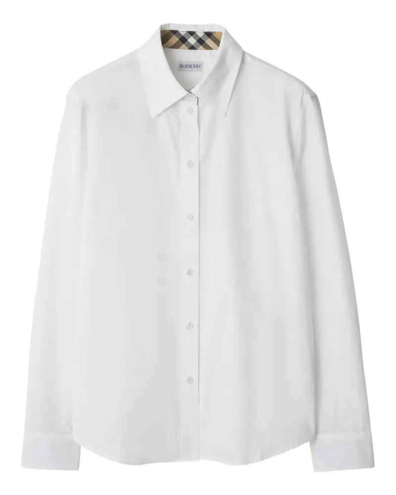 Burberry Hemd aus Popeline - Weiß Weiß