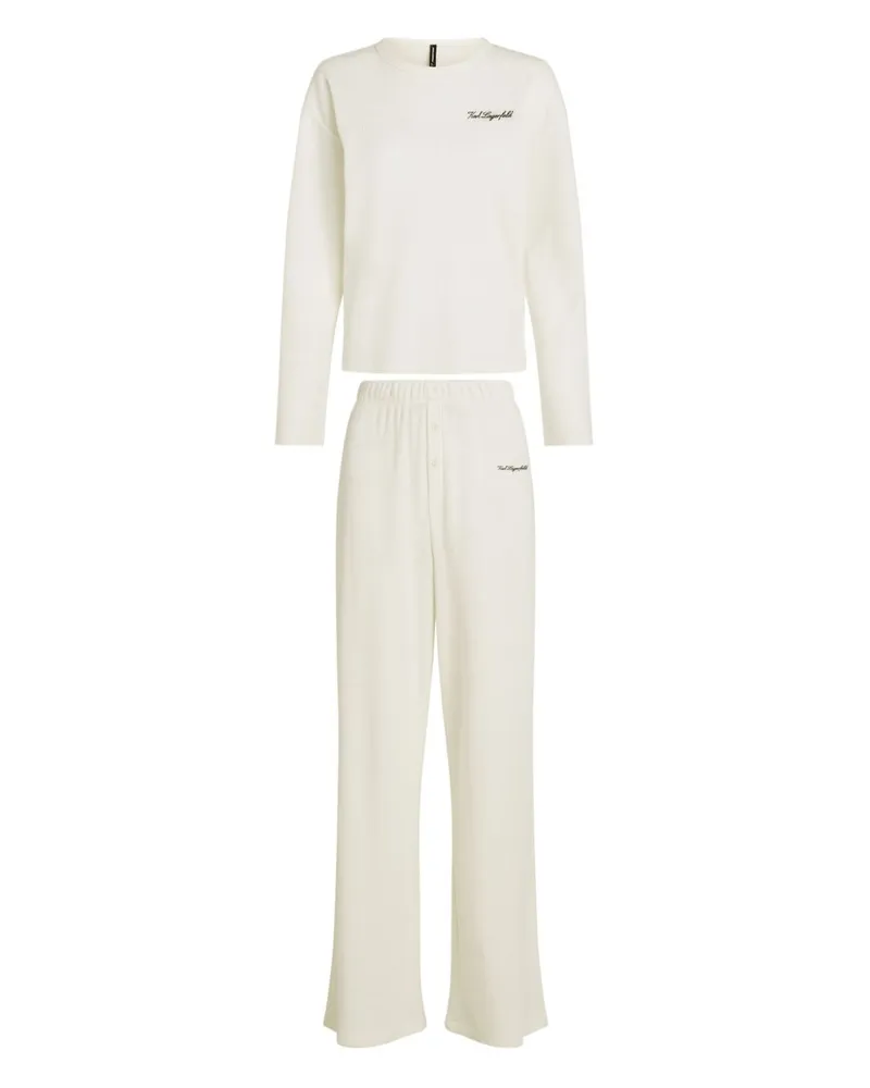 Karl Lagerfeld Semi-transparenter Hotel Karl Pyjama - Nude Nude