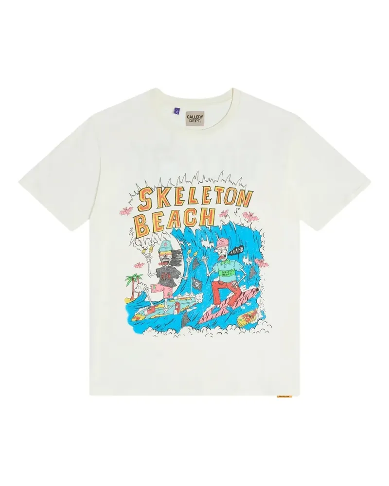 GALLERY DEPT. T-Shirt mit Illustrations-Print - Weiß Weiß