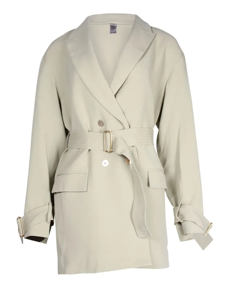 Dion Lee belted cocoon coat - Grün Grün