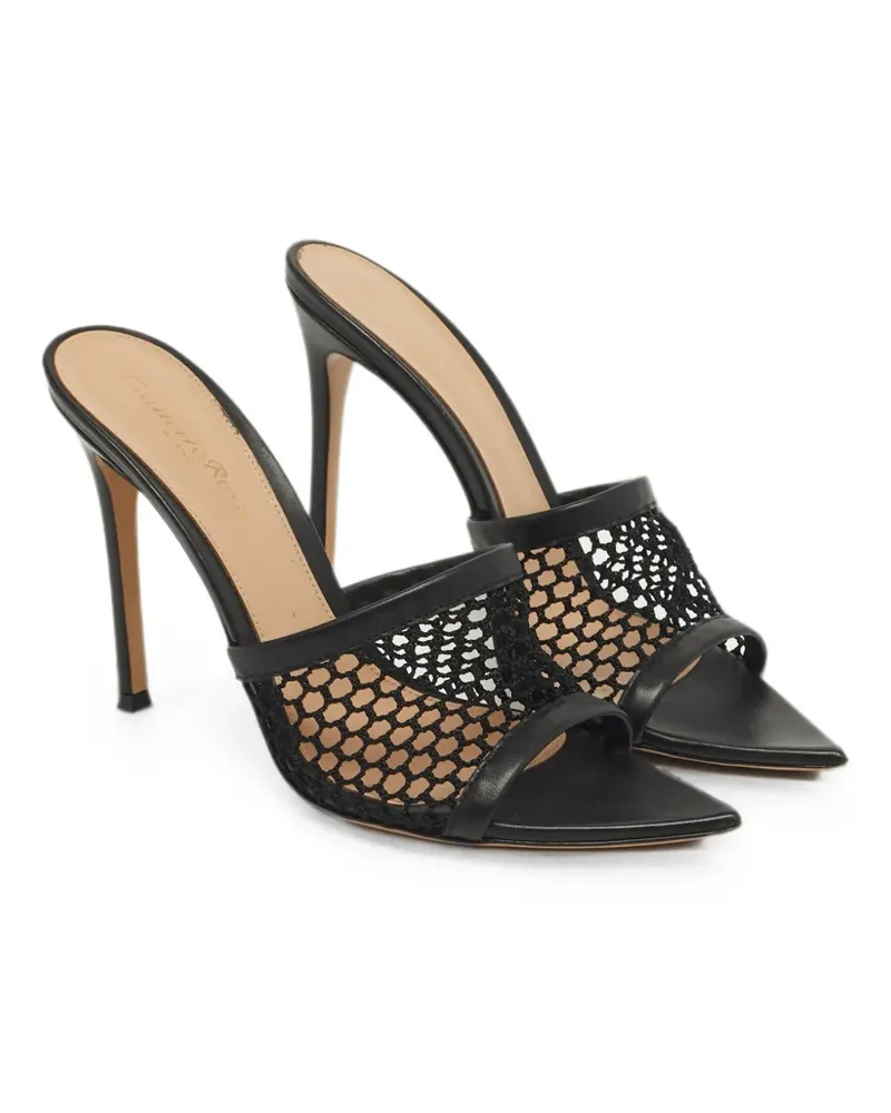 Gianvito Rossi Alisia mesh heeled sandals - Schwarz Schwarz