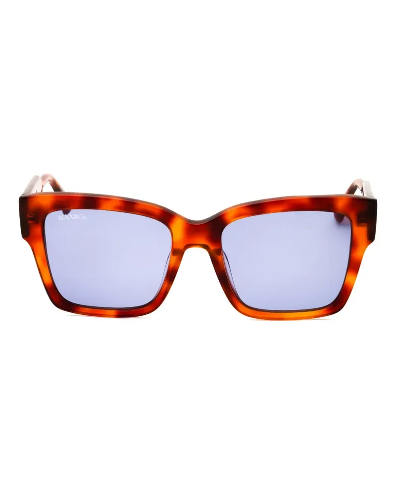 MAX&Co. tortoiseshell-effect rectangle-frame sunglasses - Braun Braun