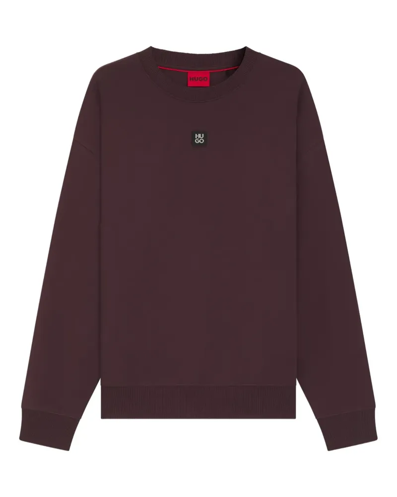 HUGO BOSS Pullover mit Logo-Patch - Braun Braun