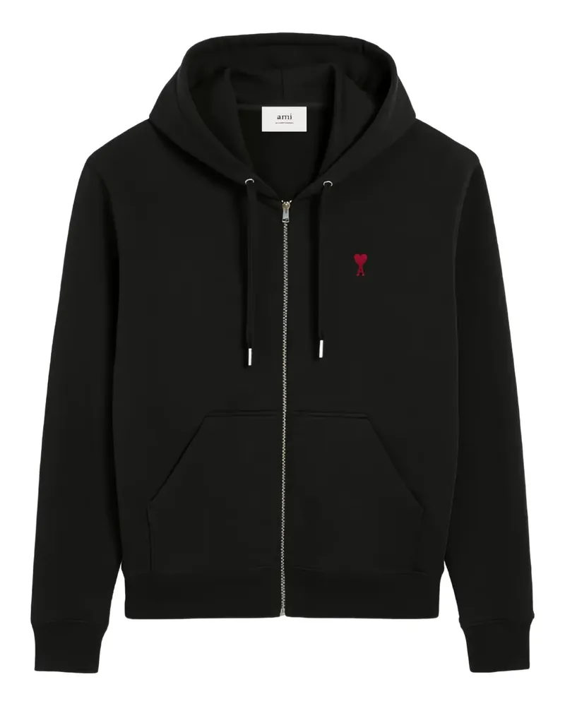 AMI Paris Ami de Coeur Kapuzenjacke - Schwarz Schwarz