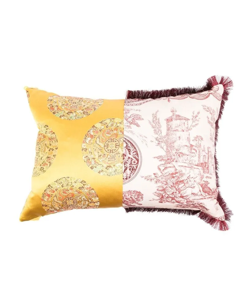 Seletti Kissen mit Print - Gelb Gelb
