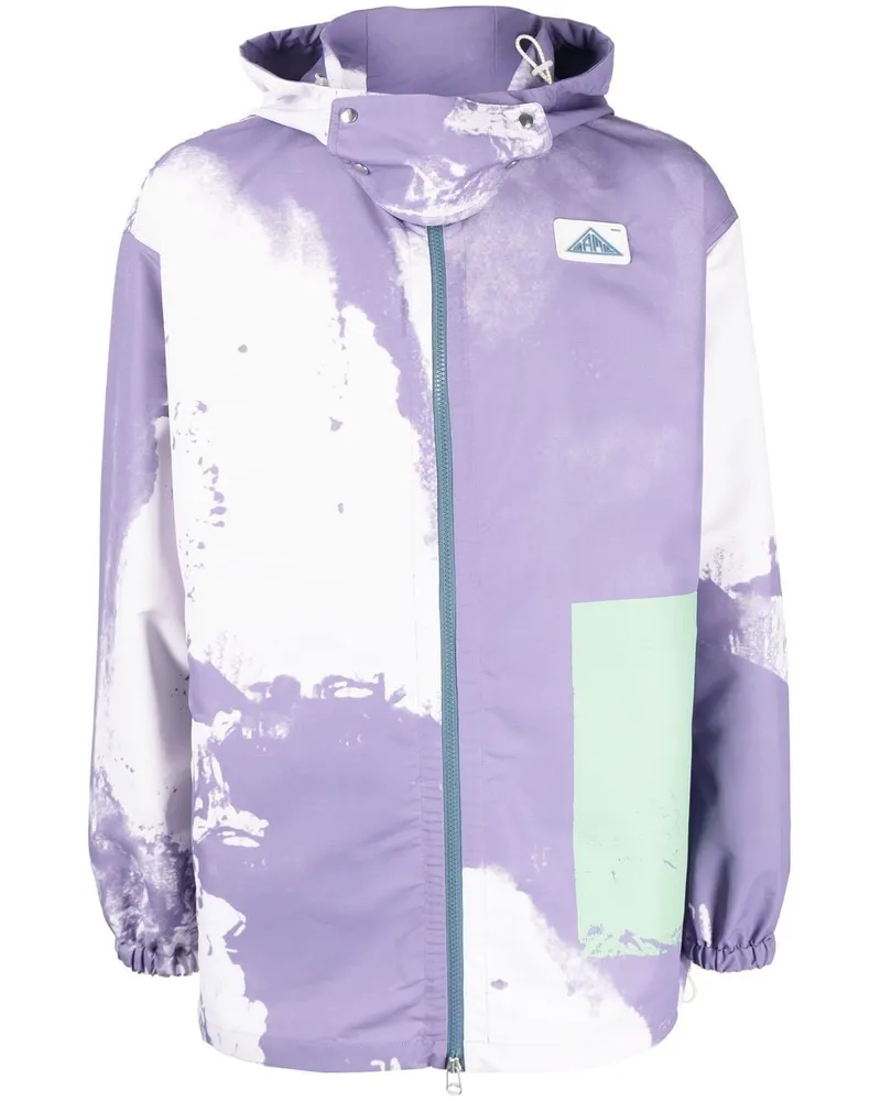 OAMC Kapuzenjacke mit Batik-Print Violett