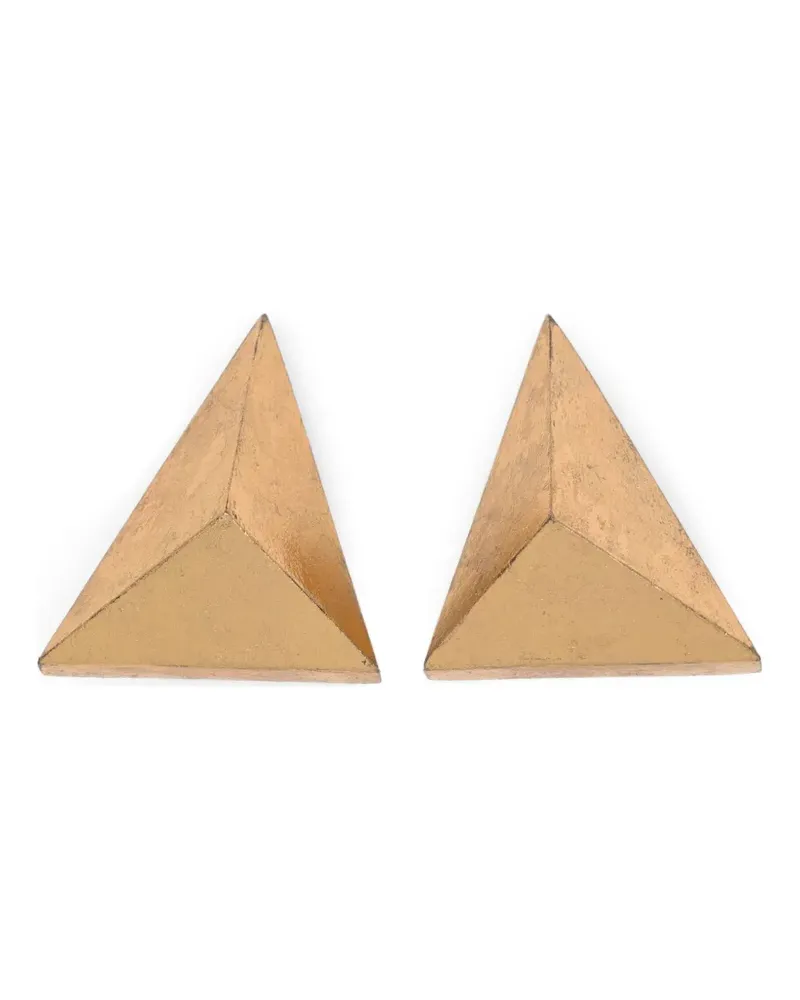 Monies triangle-shape earrings - Gold Gold