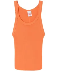 RE/DONE x Hanes Cropped-Trägershirt mit Rippung Orange