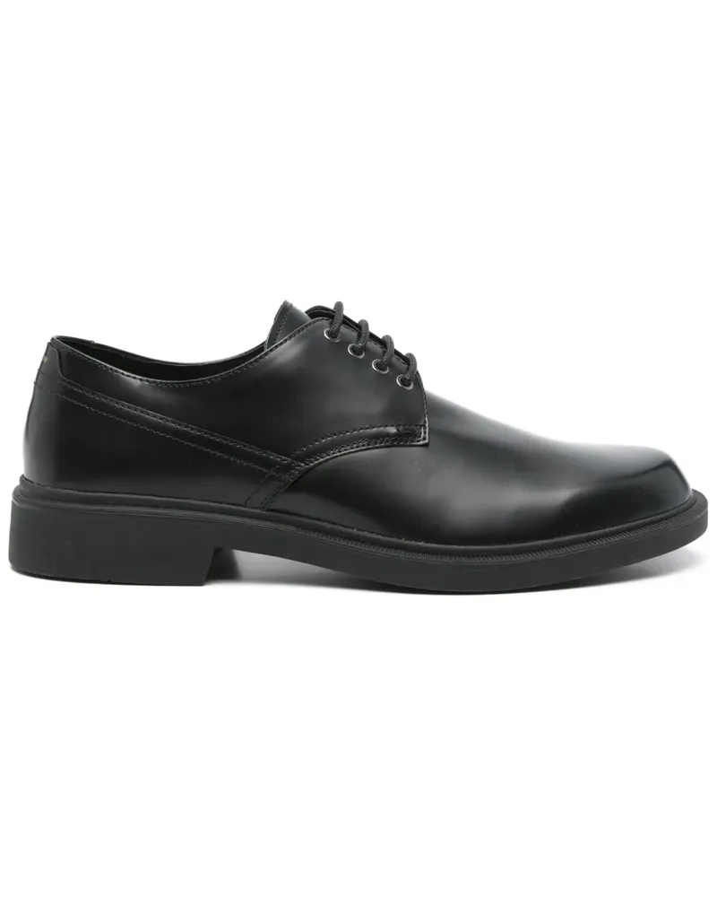 HUGO BOSS Derby-Schuhe aus Leder - Schwarz Schwarz