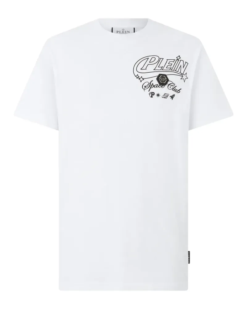 Philipp Plein T-Shirt mit Space Club-Print - Weiß Weiß