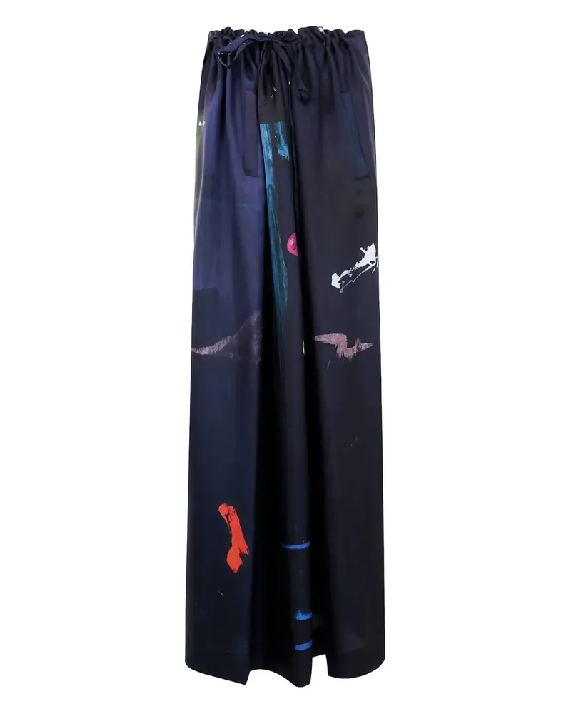 Daniela Gregis Hose mit Print - Blau Blau