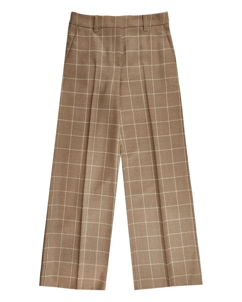 Incotex Karierte Flanellhose - Braun Braun