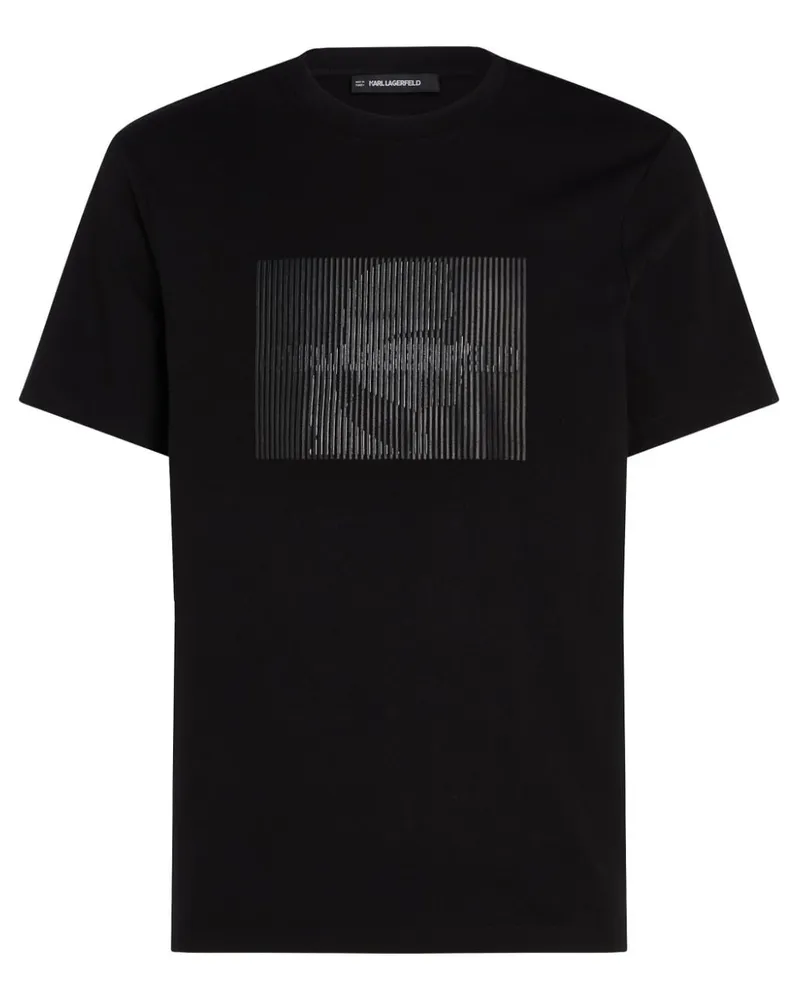 Karl Lagerfeld Optical Illusion T-Shirt - Schwarz Schwarz